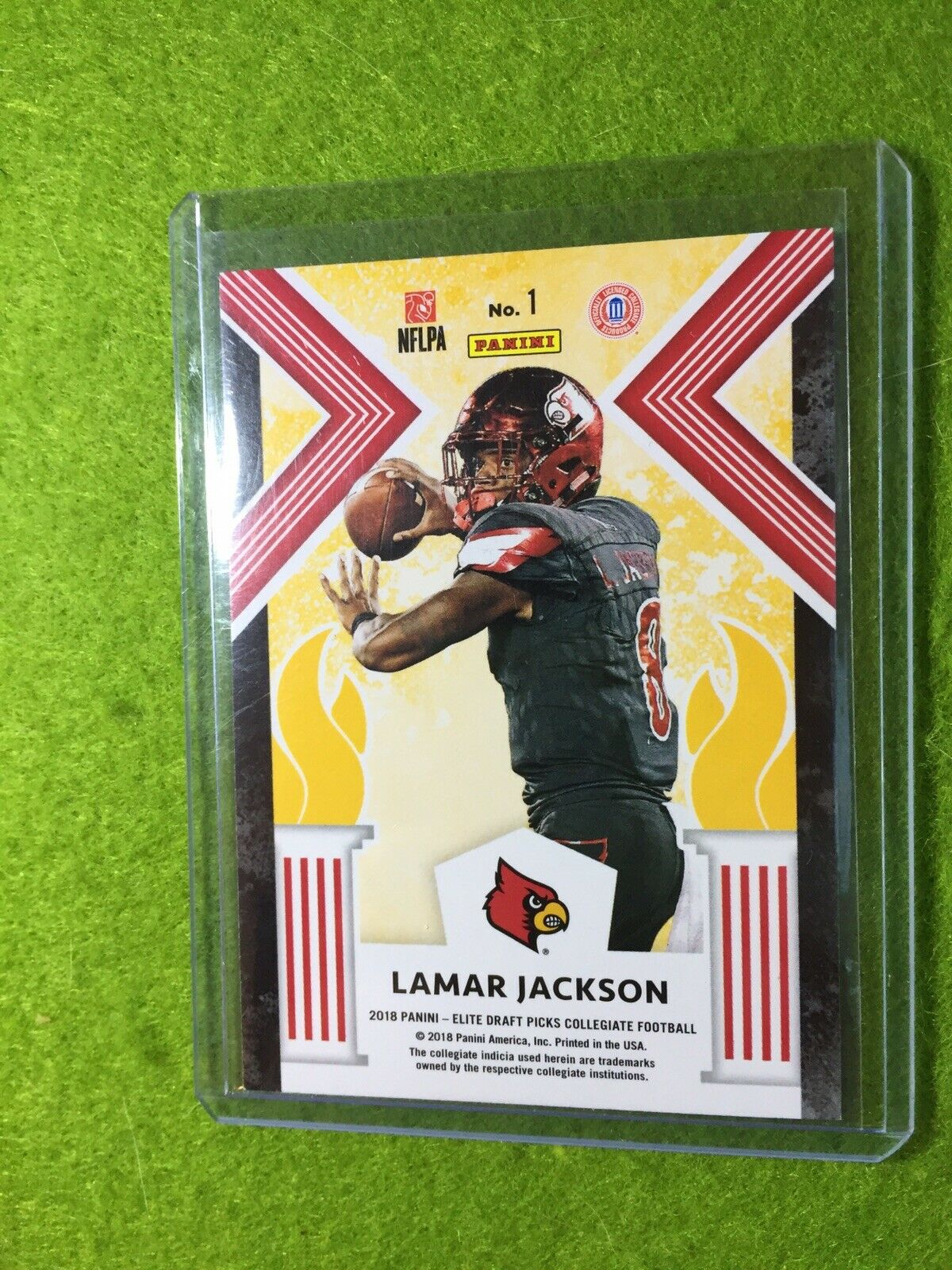 DERRICK HENRY & ROOKIE CARD LAMAR JACKSON RC LOUISVILLE 2018 Elite TITANS TORCH