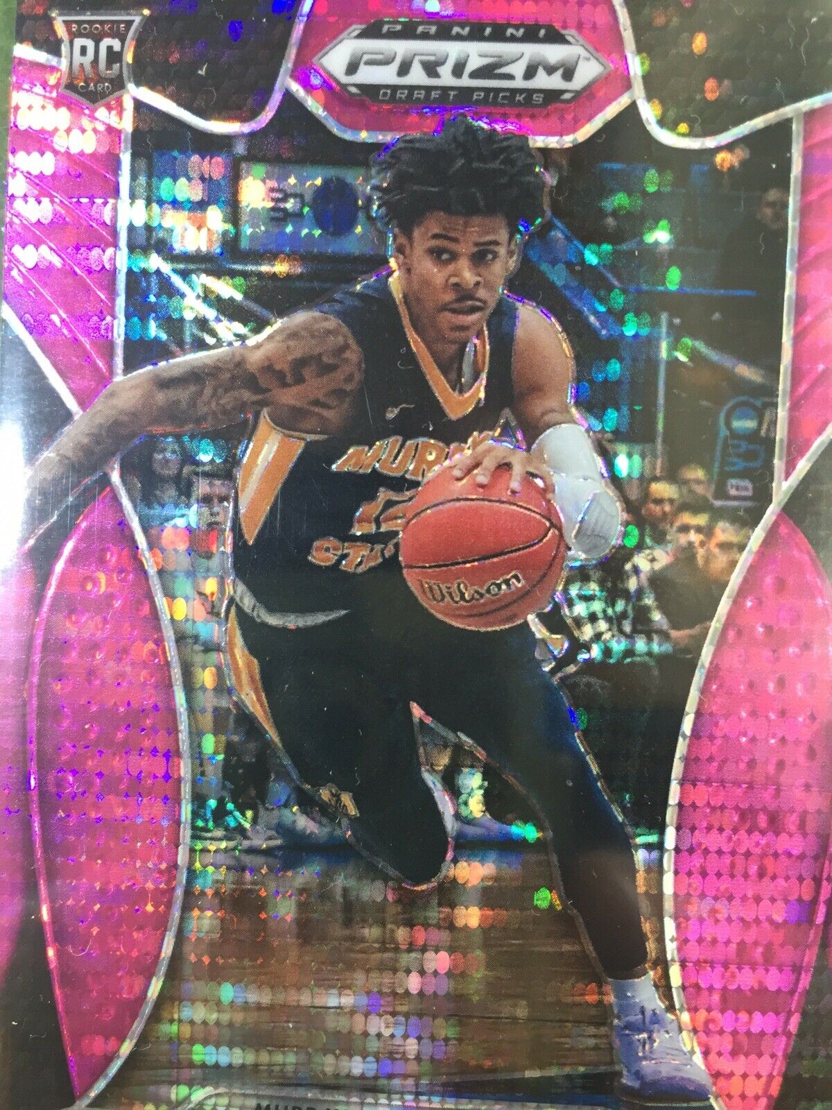 JA MORANT RC PRIZM ROOKIE CARD JERSEY #12 REFRACTOR 2019 Prizm Draft Picks SP rc