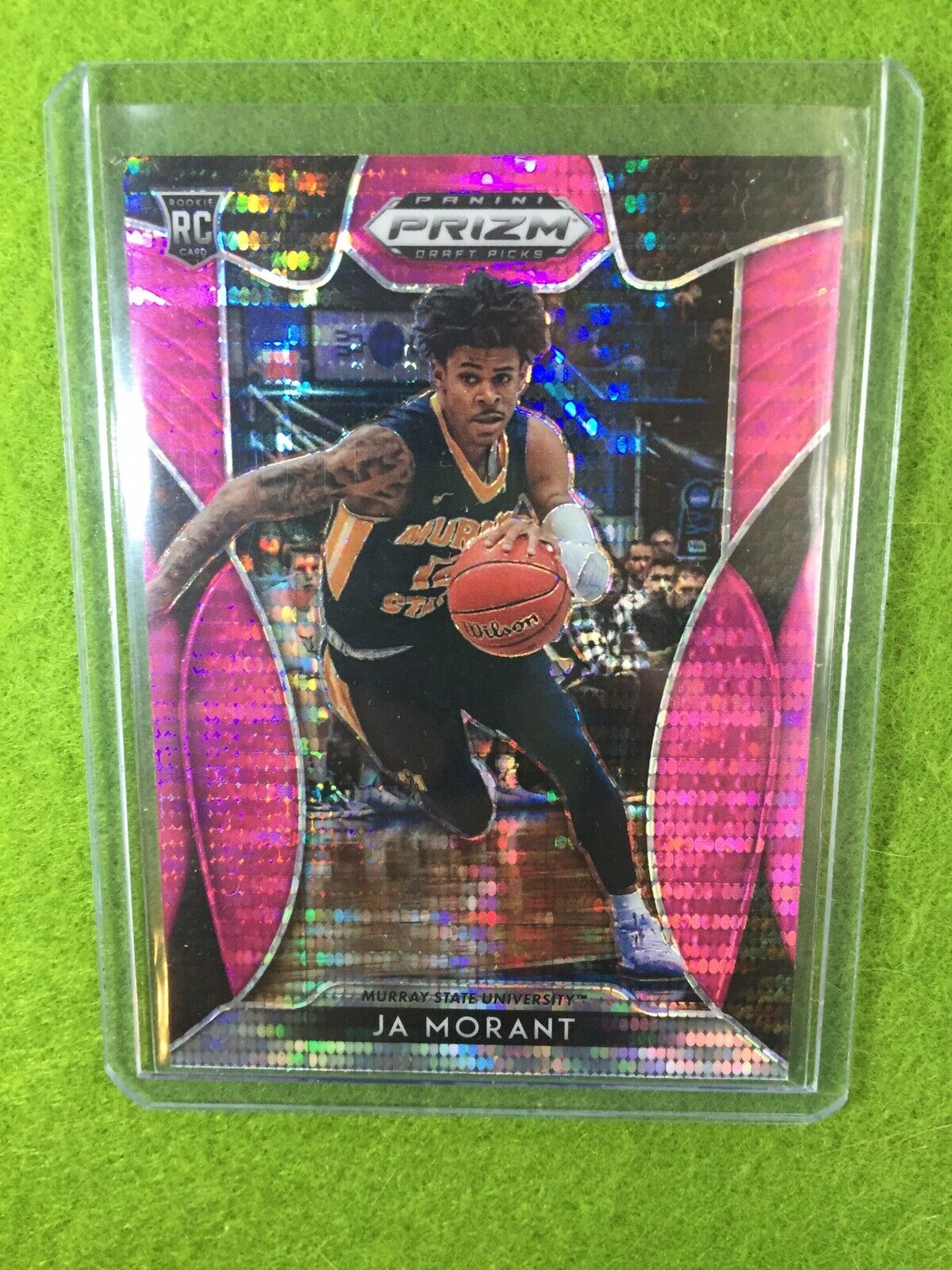 JA MORANT RC PRIZM ROOKIE CARD JERSEY #12 REFRACTOR 2019 Prizm Draft Picks SP rc