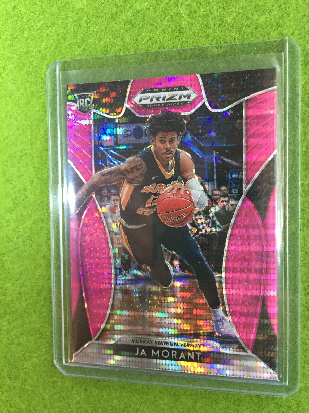JA MORANT RC PRIZM ROOKIE CARD JERSEY #12 REFRACTOR 2019 Prizm Draft Picks SP rc