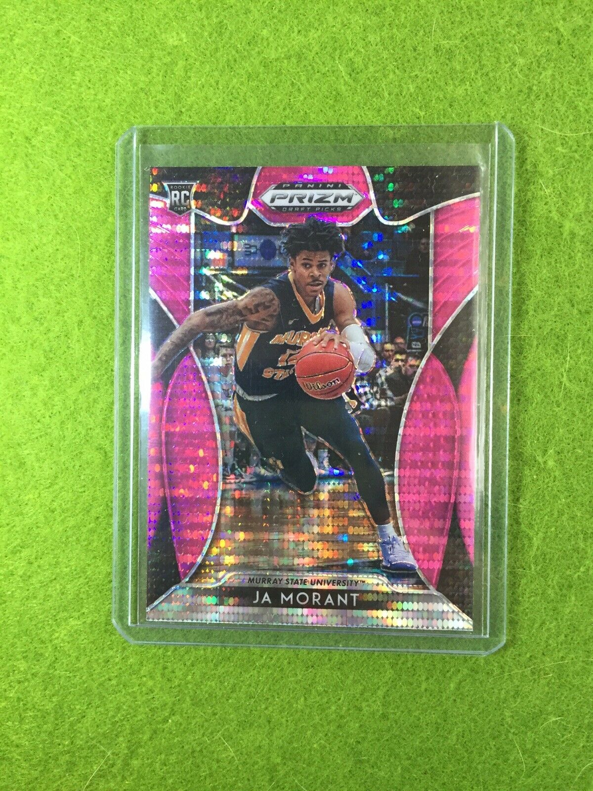 JA MORANT RC PRIZM ROOKIE CARD JERSEY #12 REFRACTOR 2019 Prizm Draft Picks SP rc