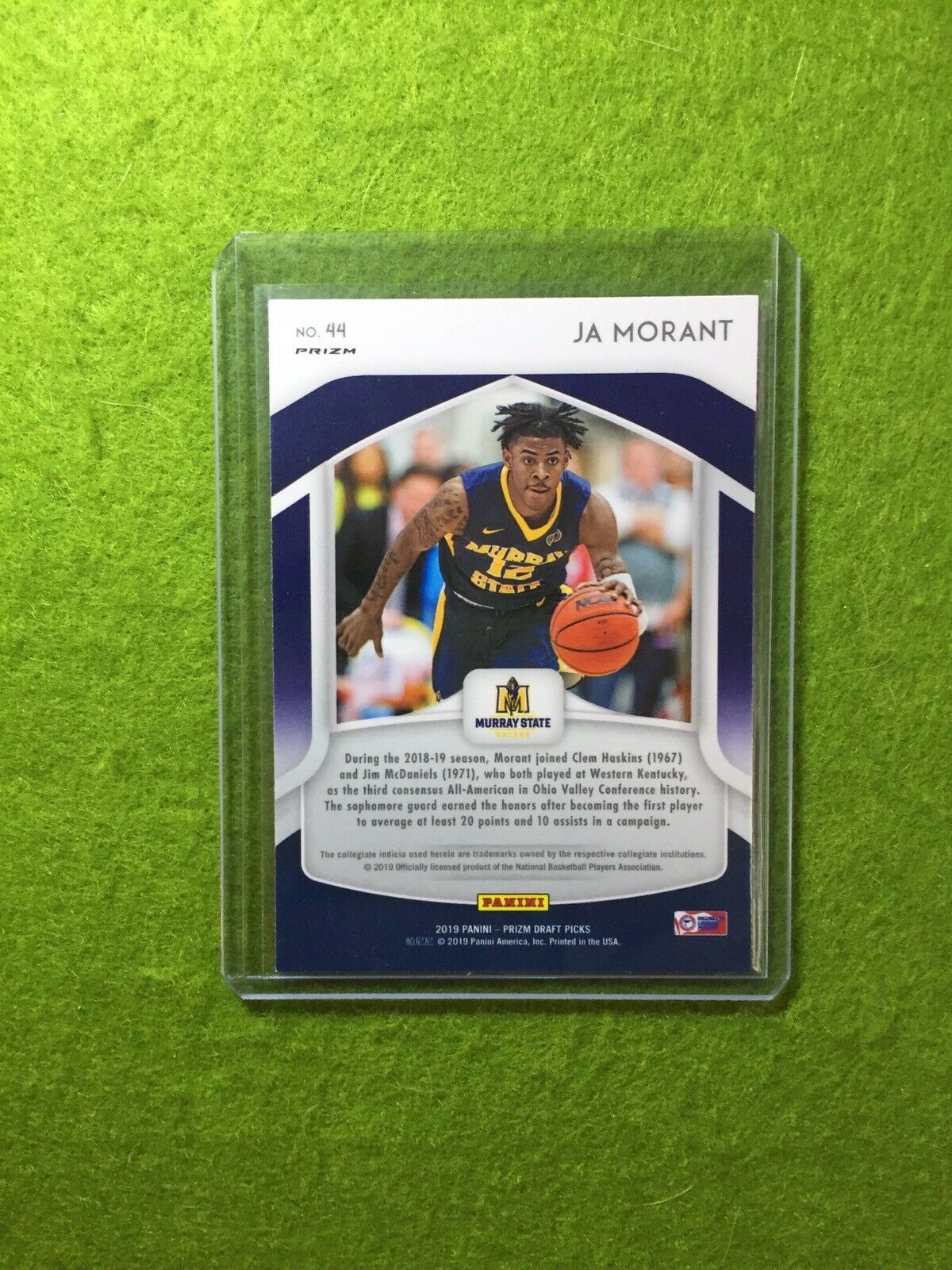 JA MORANT PRIZM ROOKIE CARD JERSEY #12 MURRAY STATE RC GRIZZLIES 2019 Prizm RED