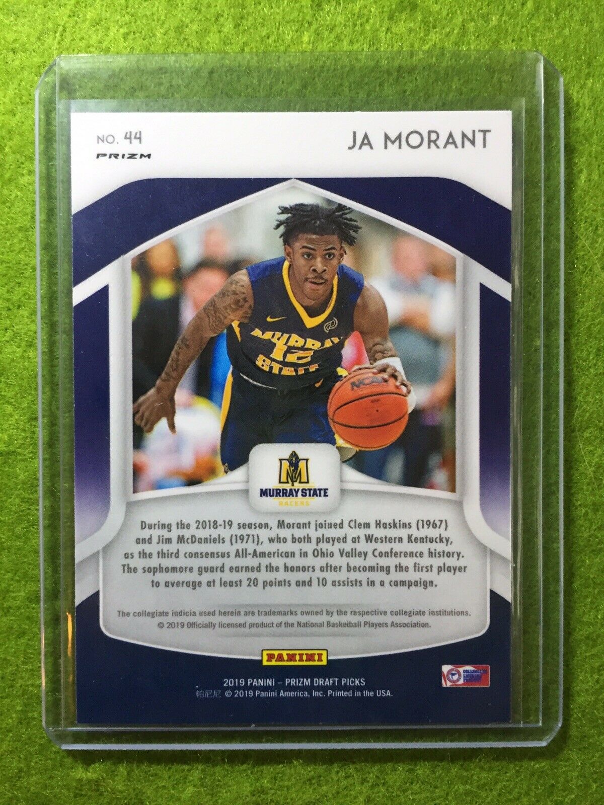 JA MORANT PRIZM ROOKIE CARD JERSEY #12 MS RC 2019 Prizm DP PINK PULSAR PRIZM rc