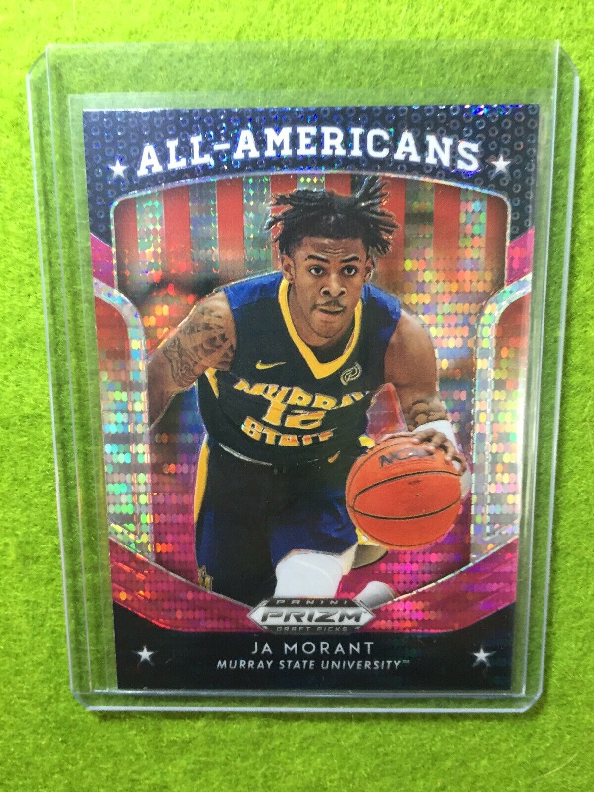 JA MORANT PRIZM ROOKIE CARD JERSEY #12 MS RC 2019 Prizm DP PINK PULSAR PRIZM rc