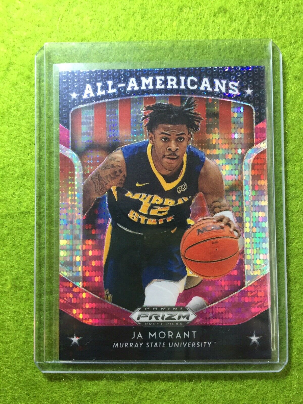 JA MORANT PRIZM ROOKIE CARD JERSEY #12 MS RC 2019 Prizm DP PINK PULSAR PRIZM rc