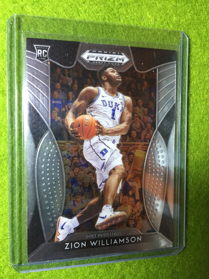 ZION WILLIAMSON ROOKIE CARD PANINI PRIZM RC PELICANS 2019 DUKE JERSEY#1 Prizm DP