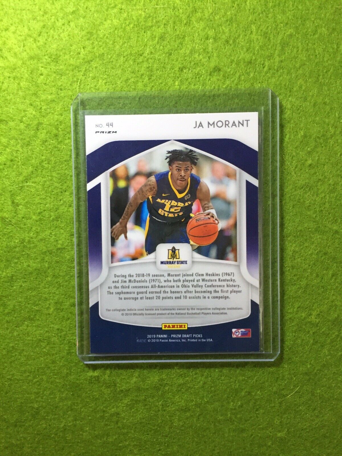 JA MORANT PRIZM ROOKIE CARD JERSEY #12 MS RC 2019 Prizm DP PINK PULSAR PRIZM rc