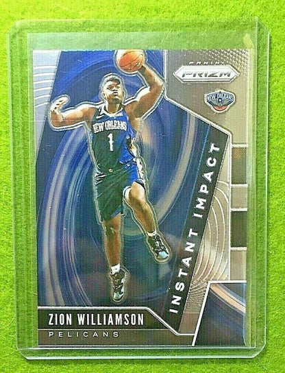 PRIZM Zion Williamson ROOKIE CARD PELICANS - 2019-20 Panini Prizm INSTANT IMPACT