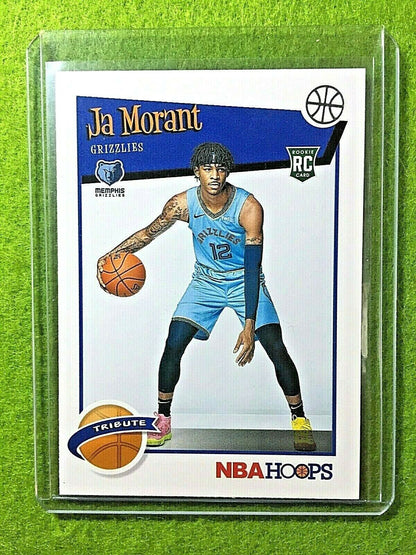 JA MORANT ROOKIE CARD JERSEY #12 GRIZZLIES RC 2019-20 Panini Hoops Basketball rc