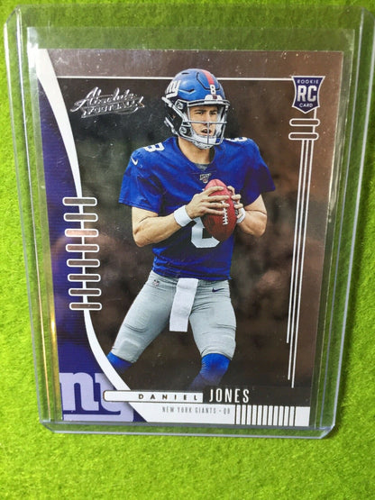 DANIEL JONES ROOKIE CARD RC JERSEY #8 NEW YORK GIANTS RC 2019 Panini Absolute rc