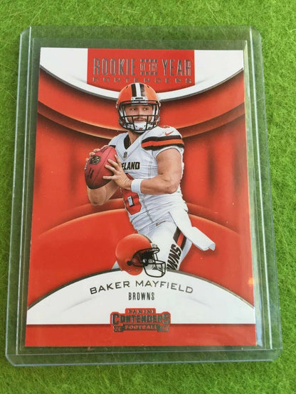 BAKER MAYFIELD ROOKIE CARD RC CONTENDERS CLEVELAND BROWNS SP 2018 Panini RYA-BM