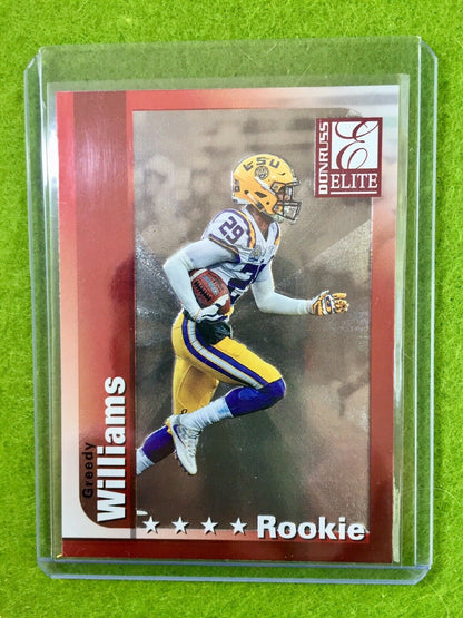 GREEDY WILLIAMS RC ROOKIE CARD Baker Mayfield 's CB BROWNS 2019 Donruss Elite SP