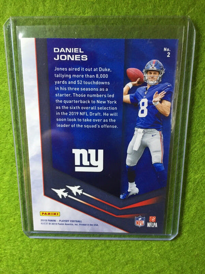 DANIEL JONES PRIZM ROOKIE CARD JERSEY #8 GIANTS SP REFRACTOR RC 2019 Playoff rc