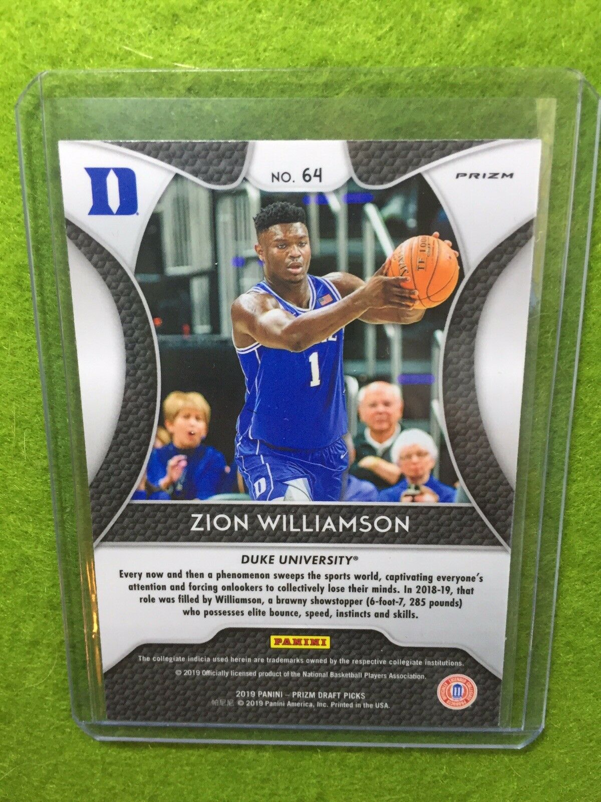 ZION WILLIAMSON RED PRIZM ROOKIE CARD JERSEY #1 DUKE RED REFRACTOR RC 2019 Prizm