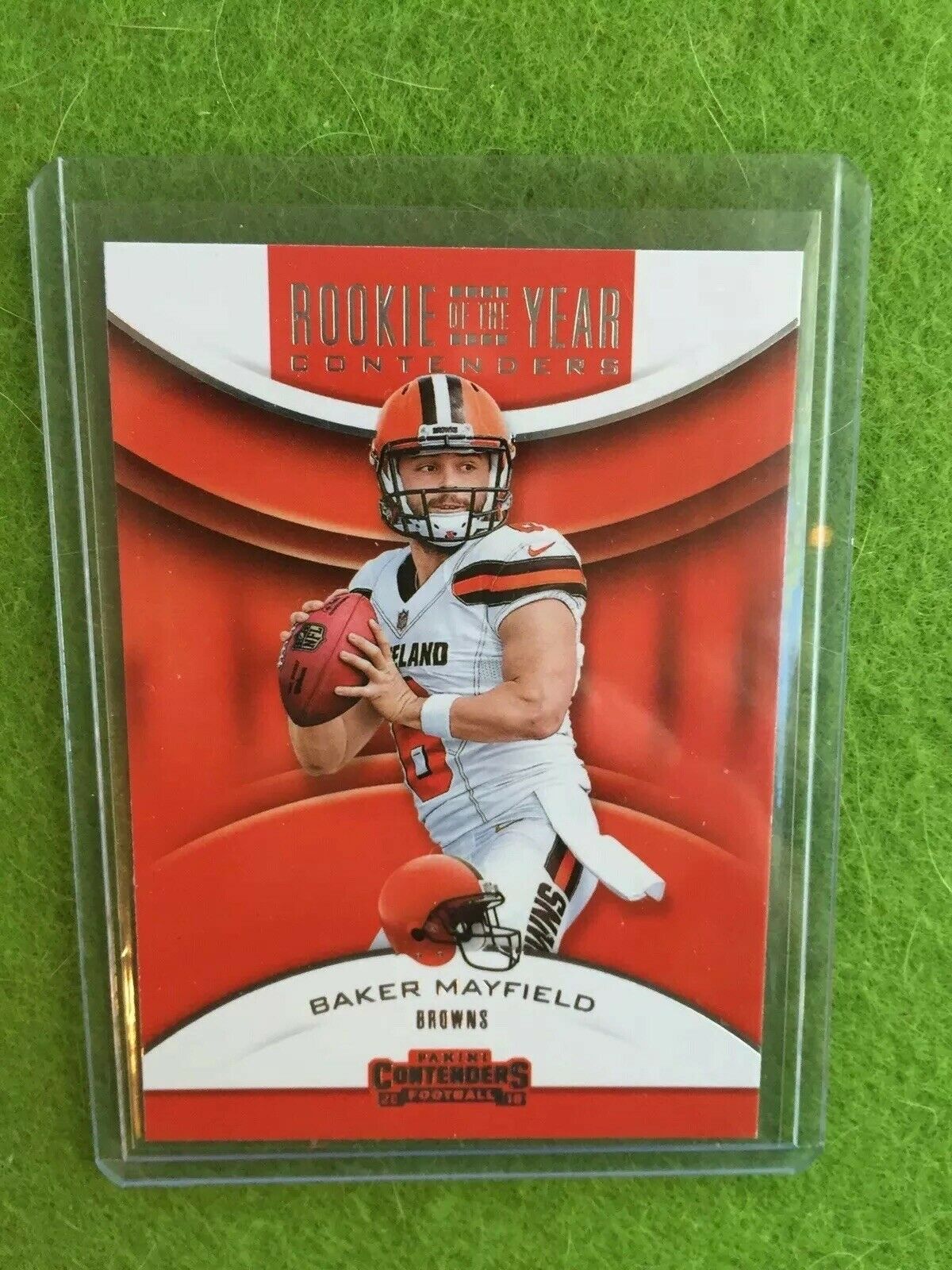 BAKER MAYFIELD ROOKIE CARD RC CONTENDERS CLEVELAND BROWNS SP 2018 Panini RYA-BM