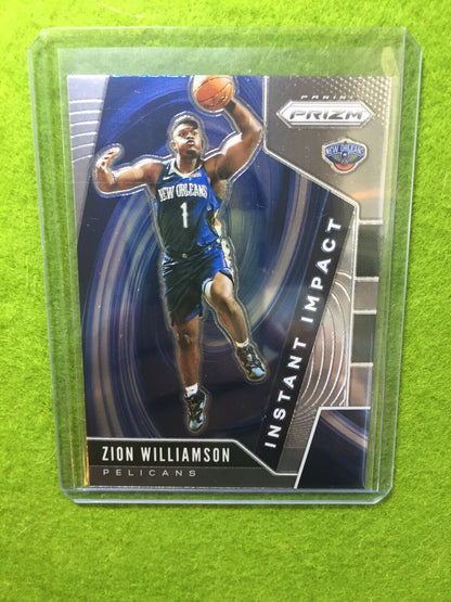 PRIZM Zion Williamson ROOKIE CARD PELICANS - 2019-20 Panini Prizm INSTANT IMPACT