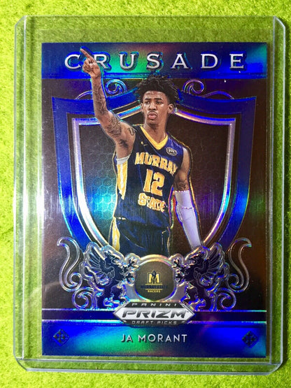 JA MORANT PRIZM ROOKIE CARD JERSEY #12 MS RC GRIZZLIES - 2019 Prizm CRUSADE BLUE