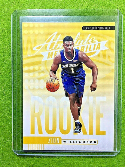 ZION WILLIAMSON ROOKIE CARD JERSEY #1 PELICANS RC 2019-20 Panini Absolute rookie