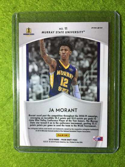 JA MORANT PRIZM ROOKIE CARD JERSEY #12 MS RC GRIZZLIES - 2019 Prizm CRUSADE BLUE