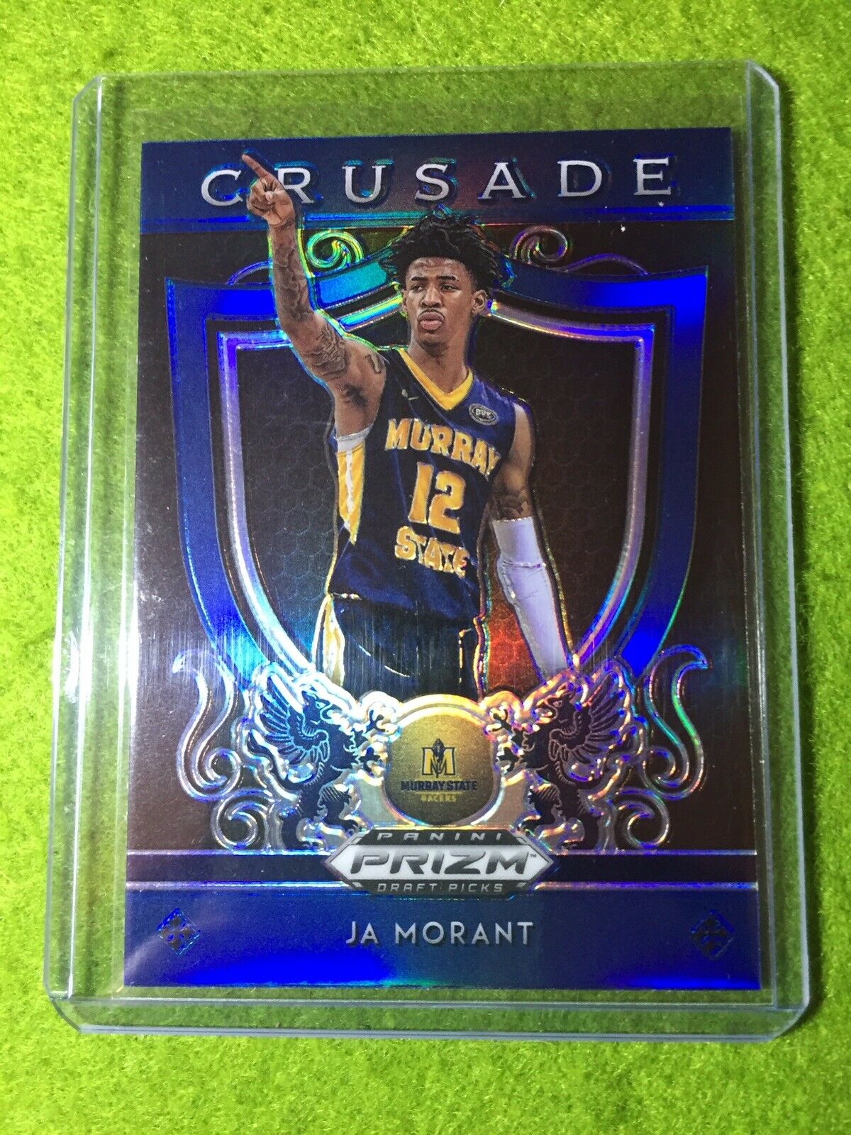 JA MORANT PRIZM ROOKIE CARD JERSEY #12 MS RC GRIZZLIES - 2019 Prizm CRUSADE BLUE