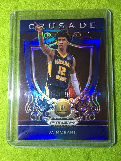 JA MORANT PRIZM ROOKIE CARD JERSEY #12 MS RC GRIZZLIES - 2019 Prizm CRUSADE BLUE