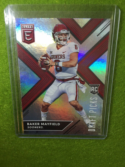 BAKER MAYFIELD PRIZM JERSEY #6 OKLAHOMA BROWNS ROOKIE CARD 2018 Draft Picks #139