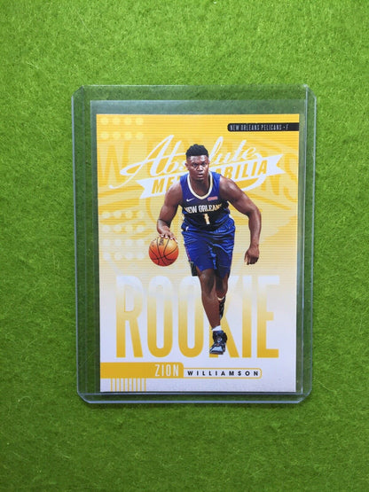 ZION WILLIAMSON ROOKIE CARD JERSEY #1 PELICANS RC 2019-20 Panini Absolute rookie