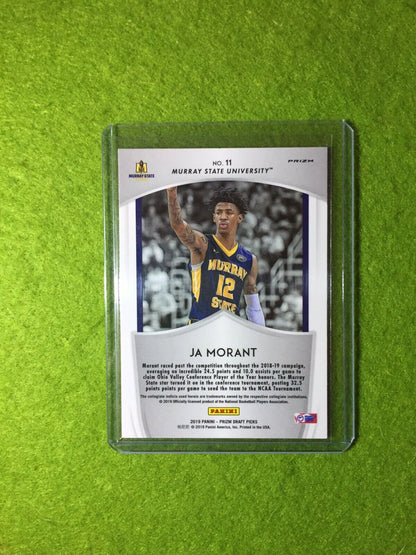 JA MORANT PRIZM ROOKIE CARD JERSEY #12 MS RC GRIZZLIES - 2019 Prizm CRUSADE BLUE