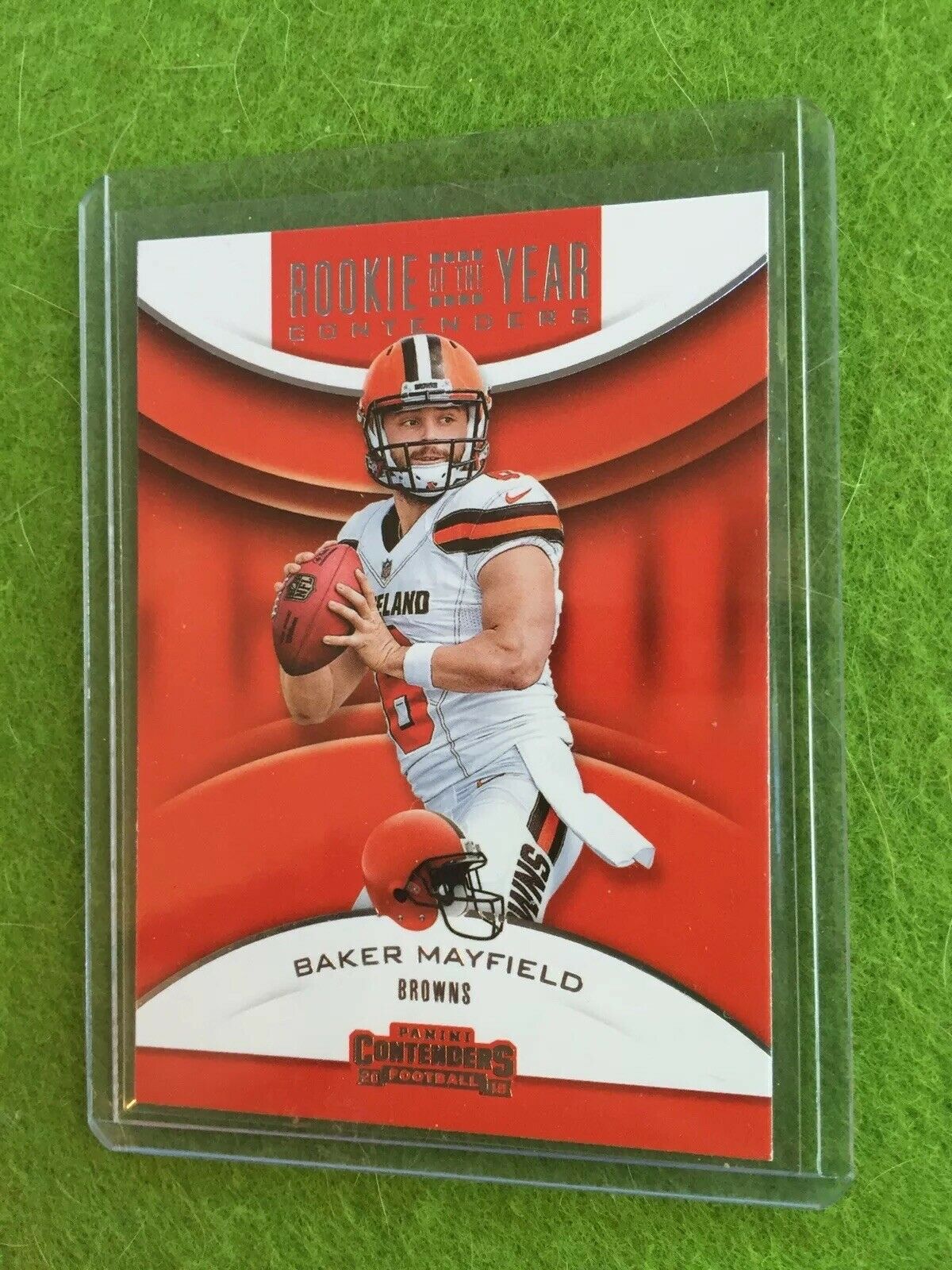 BAKER MAYFIELD ROOKIE CARD RC CONTENDERS CLEVELAND BROWNS SP 2018 Panini RYA-BM