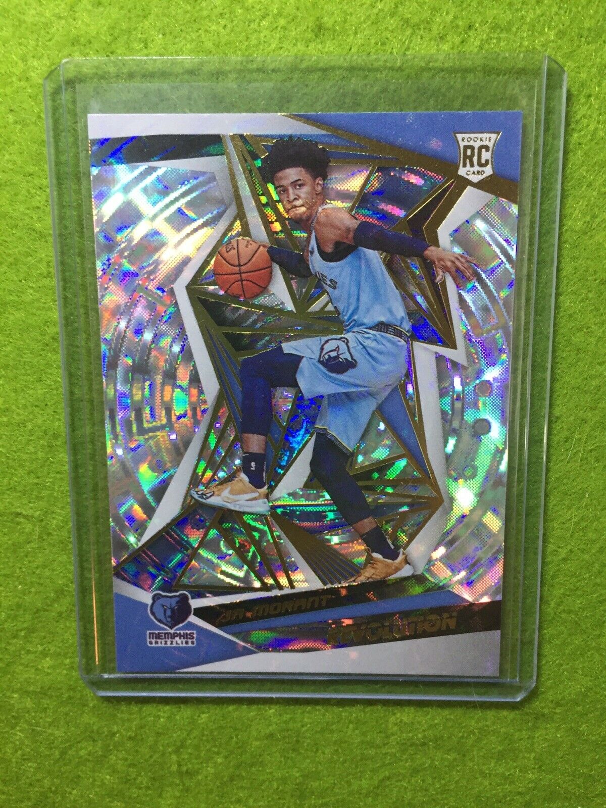 JA MORANT SP PRIZM RC ROOKIE CARD JERSEY#12 GRIZZLIES 2019-20 Revolution FRACTAL