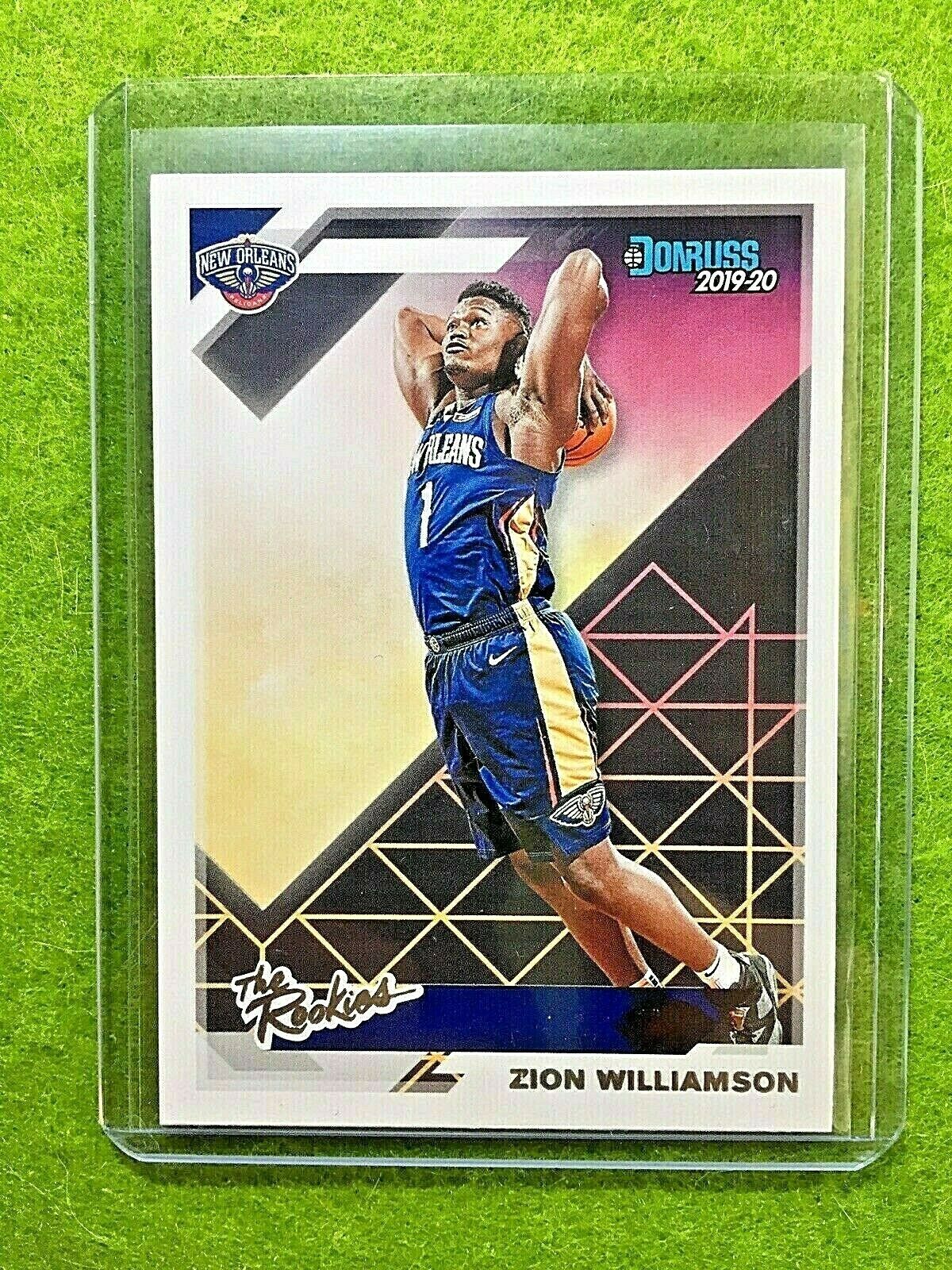 ZION WILLIAMSON ROOKIE CARD JERSEY #1 PELICANS RC 2019-20 Panini Donruss ROOKIES