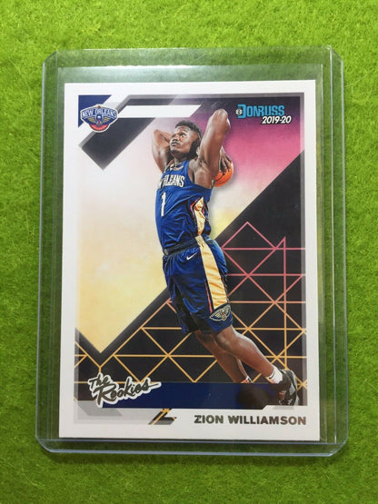 ZION WILLIAMSON ROOKIE CARD JERSEY #1 PELICANS RC 2019-20 Panini Donruss ROOKIES