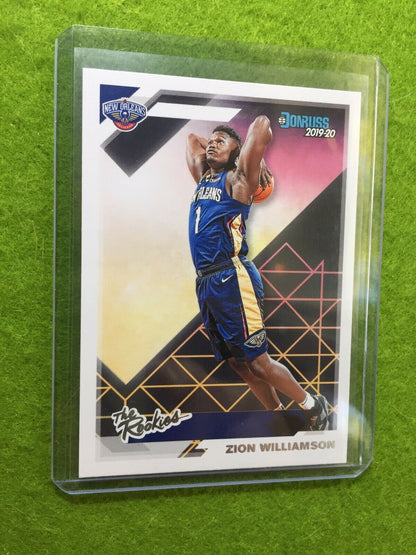 ZION WILLIAMSON ROOKIE CARD JERSEY #1 PELICANS RC 2019-20 Panini Donruss ROOKIES