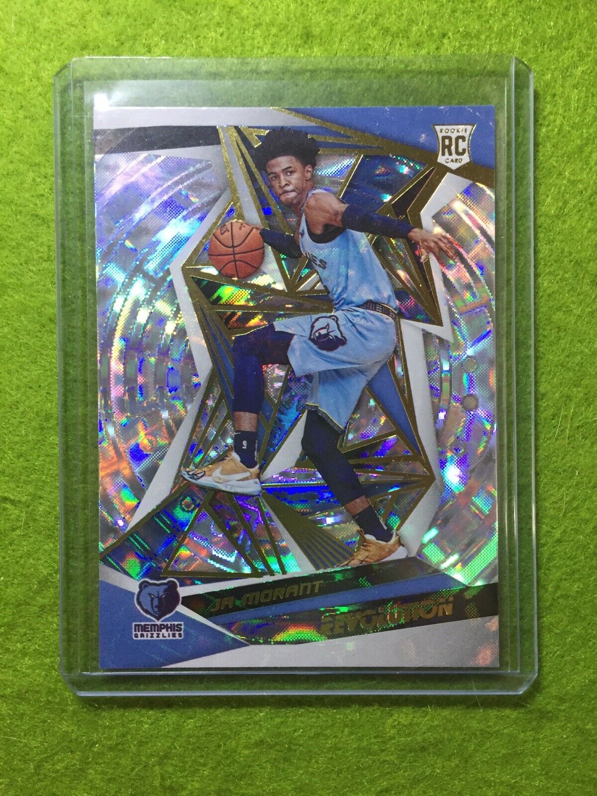 JA MORANT SP PRIZM RC ROOKIE CARD JERSEY#12 GRIZZLIES 2019-20 Revolution FRACTAL