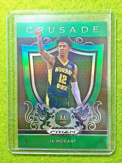 JA MORANT GREEN PRIZM ROOKIE CARD JERSEY #12 MS REFRACTOR RC 2019 Prizm CRUSADE