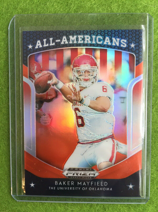 BAKER MAYFIELD PRIZM JERSEY #6 BROWNS ORANGE REFRACTOR 2019 Prizm DraftPicks #18