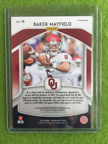 BAKER MAYFIELD PRIZM JERSEY #6 BROWNS ORANGE REFRACTOR 2019 Prizm DraftPicks #18