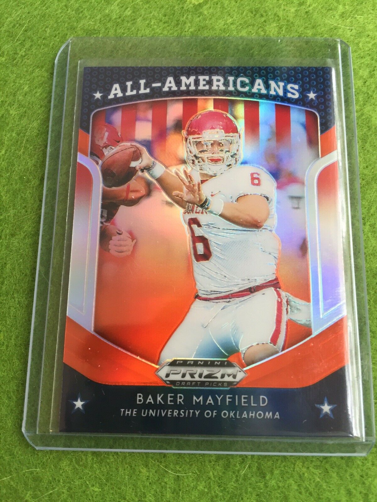 BAKER MAYFIELD PRIZM JERSEY #6 BROWNS ORANGE REFRACTOR 2019 Prizm DraftPicks #18