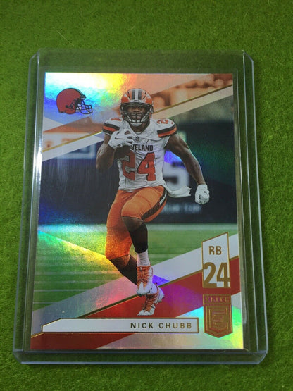 NICK CHUBB JERSEY #24 PRIZM Baker Mayfield 's RB REFRACTOR BROWNS 2019 Elite #97