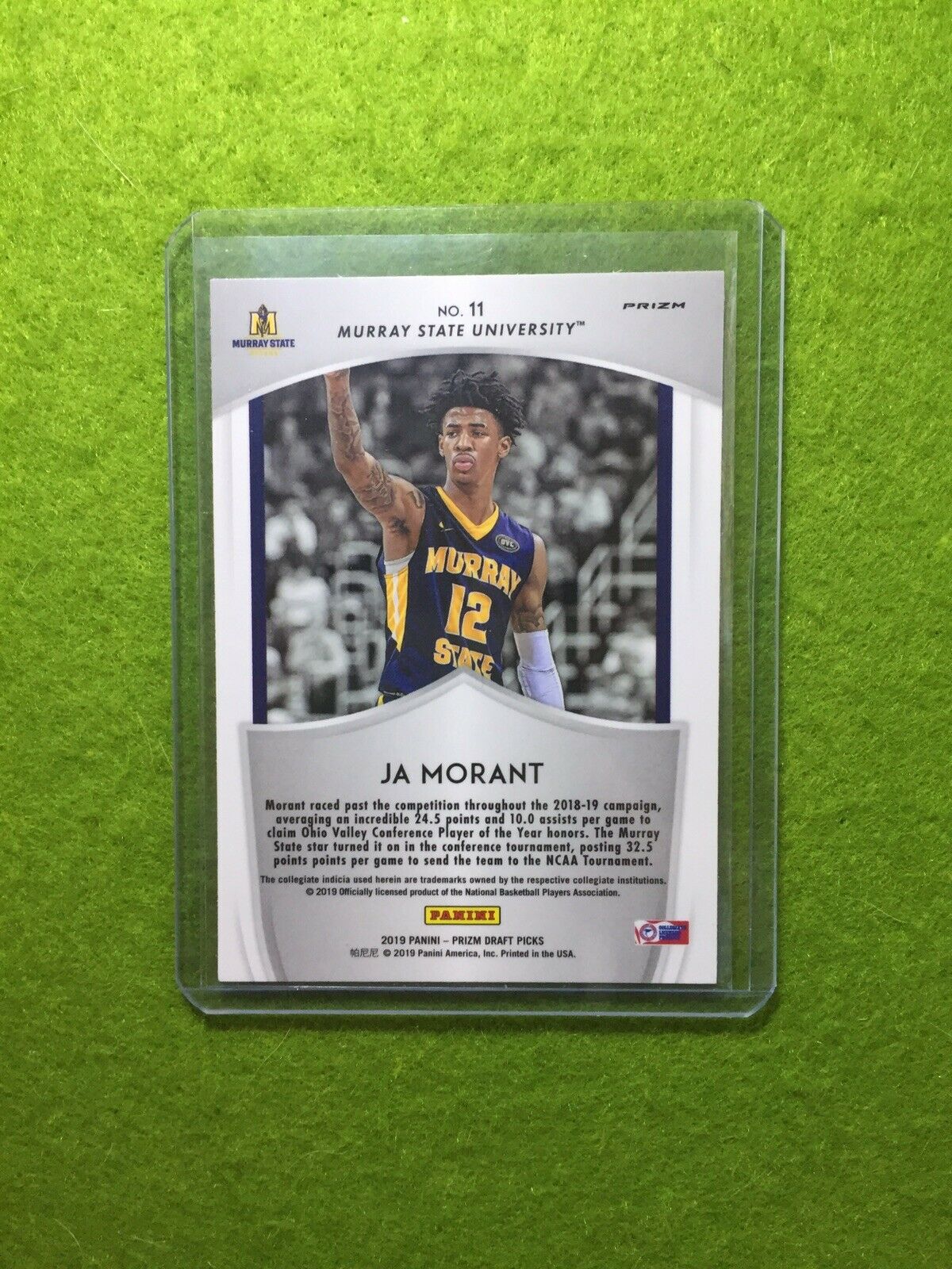 JA MORANT GREEN PRIZM ROOKIE CARD JERSEY #12 MS REFRACTOR RC 2019 Prizm CRUSADE