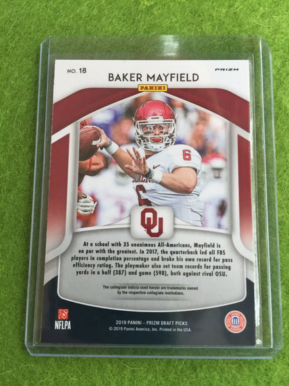 BAKER MAYFIELD PRIZM JERSEY #6 BROWNS ORANGE REFRACTOR 2019 Prizm DraftPicks #18