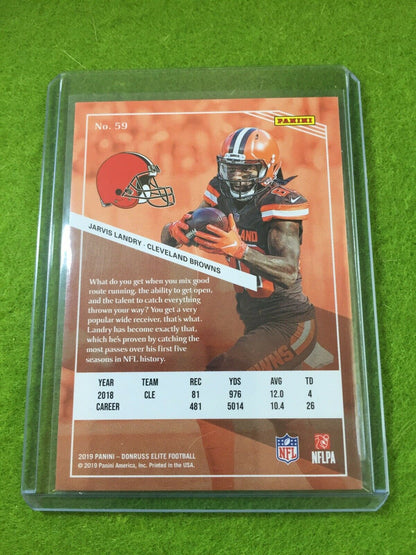 JARVIS LANDRY JERSEY #80 BROWNS PRIZM Baker Mayfield's WR 2019 Donruss Elite #59