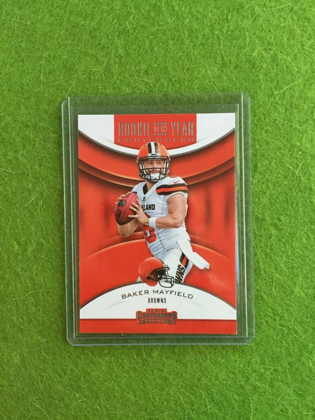 BAKER MAYFIELD ROOKIE CARD RC CONTENDERS CLEVELAND BROWNS SP 2018 Panini RYA-BM