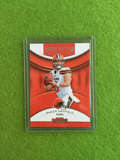 BAKER MAYFIELD ROOKIE CARD RC CONTENDERS CLEVELAND BROWNS SP 2018 Panini RYA-BM