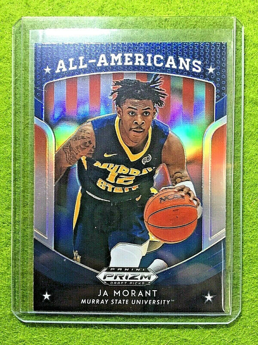 JA MORANT PRIZM ROOKIE CARD JERSEY #12 MS RC GRIZZLIES SP 2019 Prizm DP BLUE rc