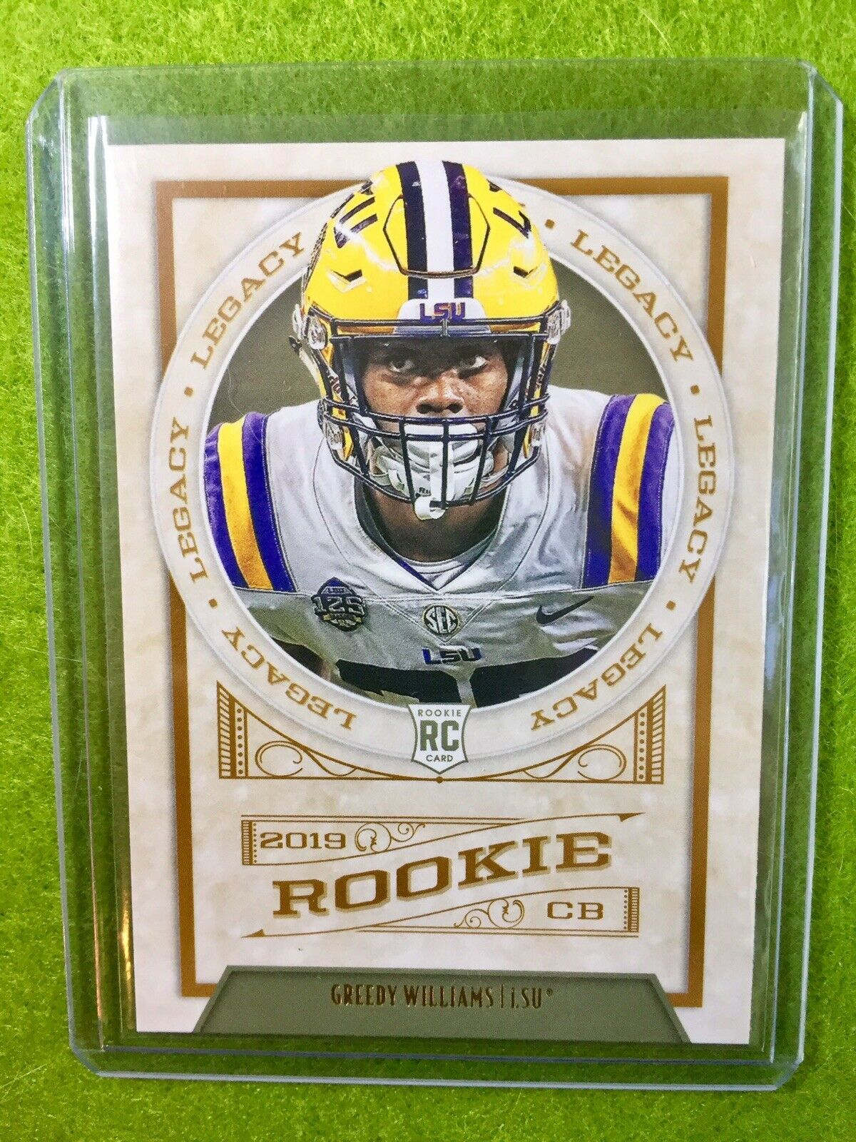 GREEDY WILLIAMS RC ROOKIE CARD Baker Mayfield's CB BROWNS 2019 Legacy #168 *LSU*