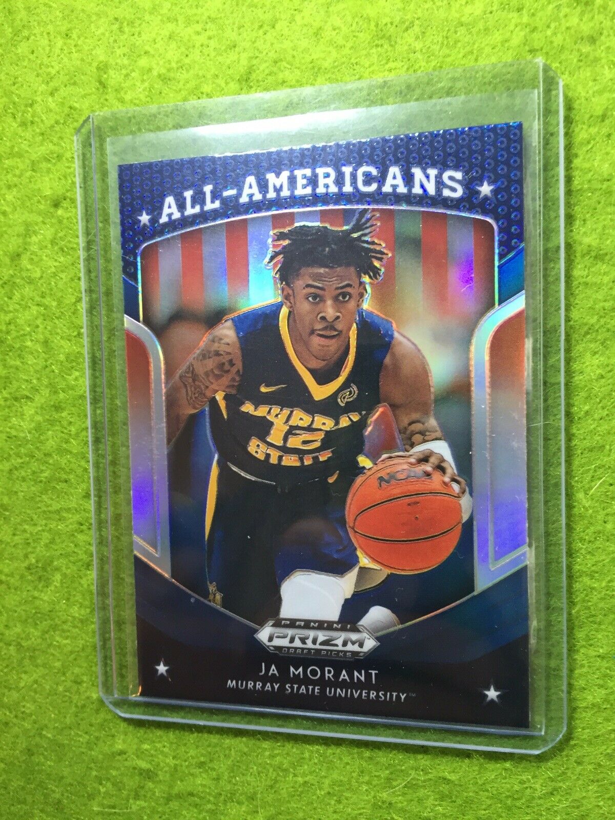 JA MORANT PRIZM ROOKIE CARD JERSEY #12 MS RC GRIZZLIES SP 2019 Prizm DP BLUE rc