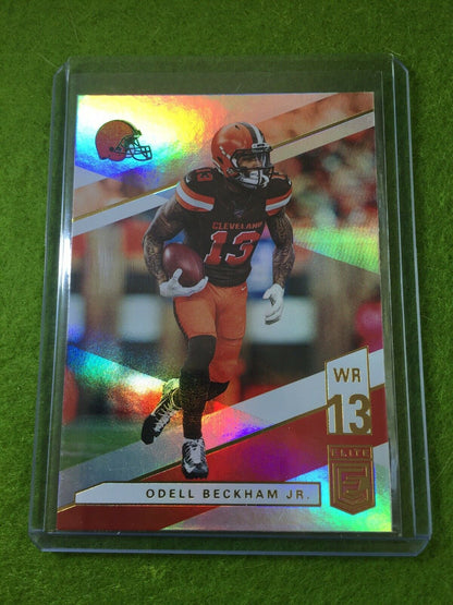 ODELL BECKHAM JR BROWNS JERSEY #13 REFRACTOR Baker Mayfield 's WR 2019 Elite #24