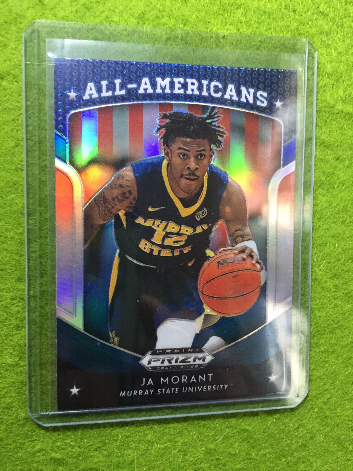 JA MORANT PRIZM ROOKIE CARD JERSEY #12 MS RC GRIZZLIES SP 2019 Prizm DP BLUE rc