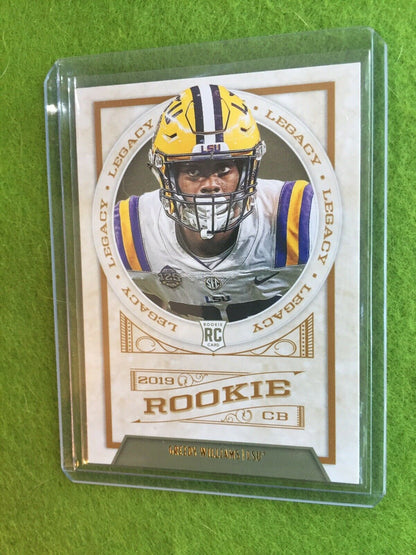 GREEDY WILLIAMS RC ROOKIE CARD Baker Mayfield's CB BROWNS 2019 Legacy #168 *LSU*